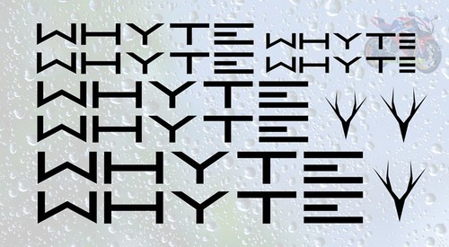 11pc whyte decal sticker set - decal,