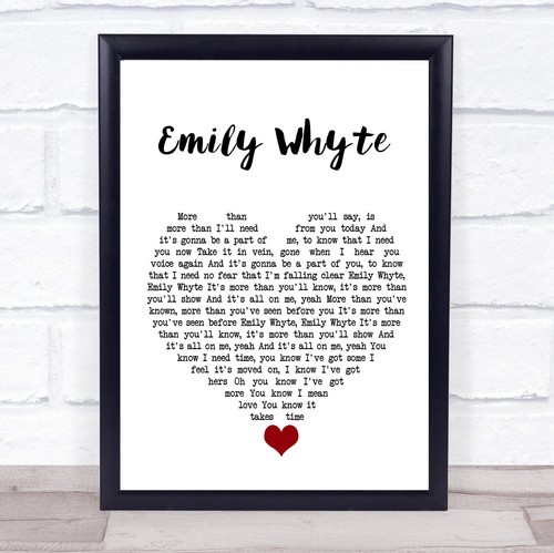 Emily whyte white - heart, song